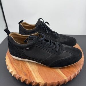 Piloti Endurance driving shoes in nubuck and suede black sz 10 sneakers lace up
